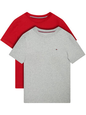 Tommy Hilfiger Tommy Hilfiger 2-dielna súprava tričiek UB0UB00310 Sivá Regular Fit