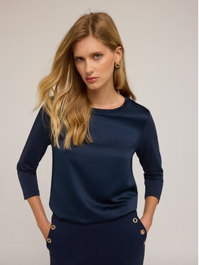 Motivi Motivi T-Shirt G064W703440N034 Niebieski Regular Fit