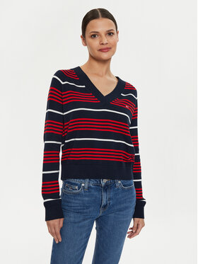 Tommy Jeans Tommy Jeans Džemper DW0DW18652 Tamnoplava Relaxed Fit