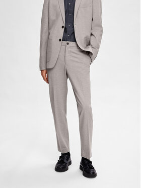 Selected Homme Selected Homme Pantaloni de costum 16092485 Gri Slim Fit