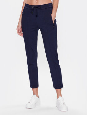 Olsen Olsen Kalhoty z materiálu 14002051 Tmavomodrá Regular Fit