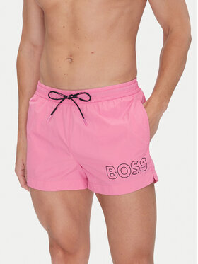 BOSS BOSS Szorty kąpielowe Mooneye 50469280 Różowy Regular Fit