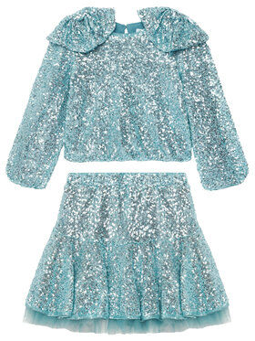 Abel & Lula Abel & Lula Set bluză și fustă 5542 Albastru Regular Fit