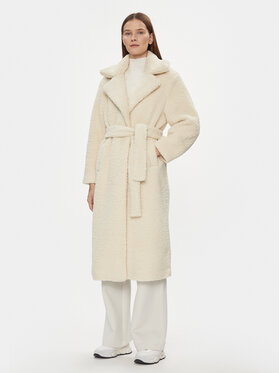 Sisley Sisley Kevad-sügis mantel 2XFQLN033 Beež Comfort Fit