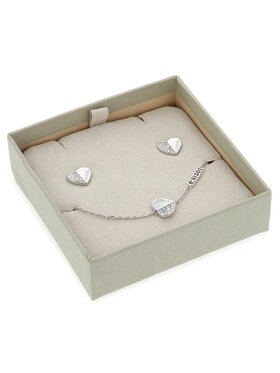 Guess Guess Set náramok a náušnice Lovely Guess JUBS03 187JW Strieborné rhodiovanie