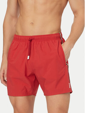 BOSS BOSS Pantaloni scurți pentru înot Iconic 50491594 Roșu închis Regular Fit