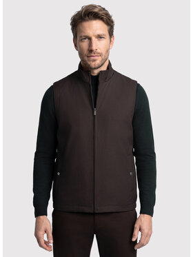 Pako Lorente Pako Lorente Kamizelka P26WP-8K-001 Brązowy Slim Fit