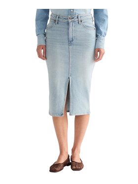 Wrangler Wrangler Spódnica jeansowa 112378224 Niebieski Regular Fit