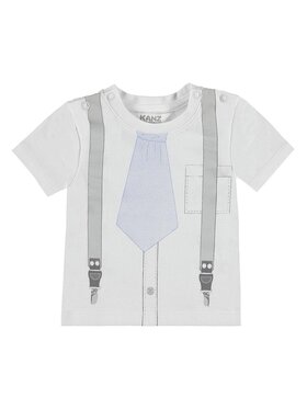 Kanz Kanz T-Shirt 1712953-1000 Biały Basic Fit