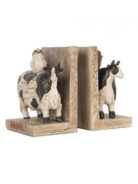 MIAhome MIAhome Komplet podpórek do książek Farm 17x10x14 cm Beżowy