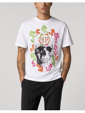 PHILIPP PLEIN PHILIPP PLEIN T-Shirt 31609 Biały Regular Fit