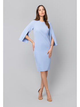 Kasia Zapała Kasia Zapała Sukienka koktajlowa Julia Niebieski Slim Fit
