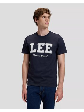 Lee Lee T-Shirt ORIGINAL TEE Niebieski Regular Fit