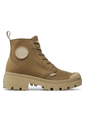 Palladium Palladium Schnürstiefeletten Pallabase Twill 96907-204-M Grün