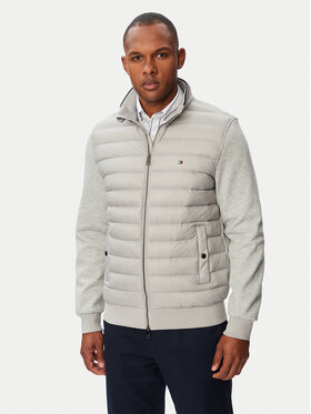 Tommy Hilfiger Tommy Hilfiger Übergangsjacke Mix Media Ess MW0MW41329 Hellgrau Regular Fit