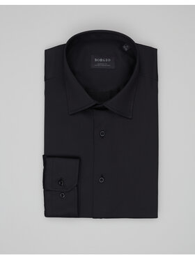 Borgio Borgio Koszula lumia 00648 Czarny Classic Fit