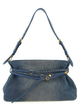 PINKO PINKO Τσάντα Blue Cotton Shoulder Ανοιχτό μπλε