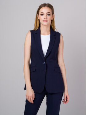 Willsoor Willsoor Kamizelka 67331 Granatowy Regular Fit