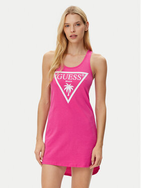 Guess Guess Každodenní šaty E3GP03 JA914 Růžová Regular Fit