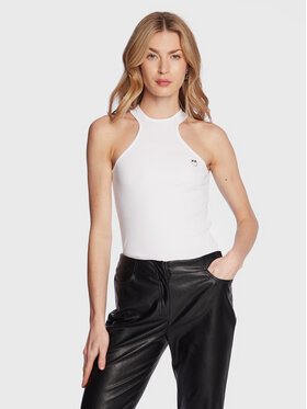 Pinko Pinko Top Lositano 100806 A0PU Bela Regular Fit