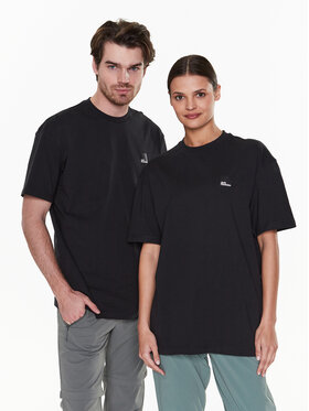 Jack Wolfskin Jack Wolfskin Treniņkrekls Unisex Eschenheimer 1809091 Melns Regular Fit