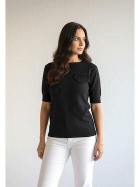 FIGL FIGL Sweter M1278 Czarny Regular Fit