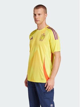 adidas adidas Koszulka techniczna Belgium 25 (Women's Team) Away Jersey Żółty Slim Fit
