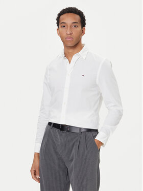 Tommy Hilfiger Tommy Hilfiger Košile MW0MW40460 Bílá Slim Fit