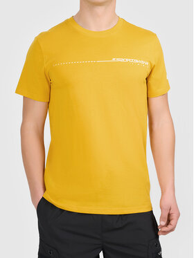 4F 4F T-Shirt 4FWAW26TTSHM3567-71S Żółty Active Fit