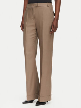 BOSS BOSS Bavlnené nohavice Talia5 50564488 Hnedá Regular Fit