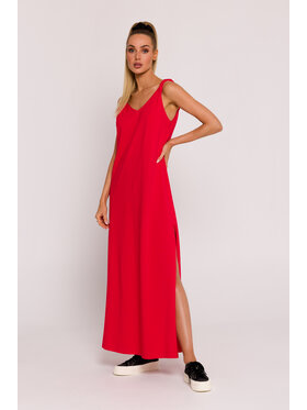 Made of Emotion Made of Emotion Vestito estivo M791 Rosso Generous Fit