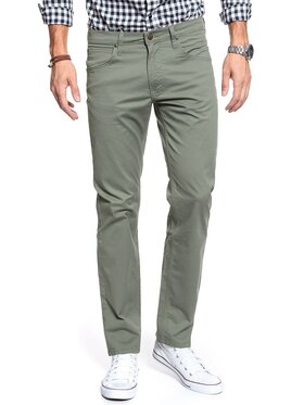 Lee Lee Spodnie materiałowe DAREN ZIP FLY Zielony Straight Fit