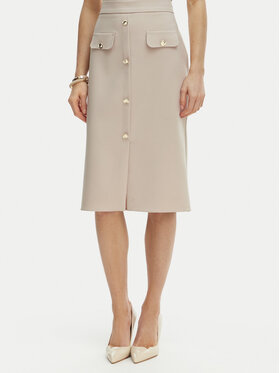 Rinascimento Rinascimento Suknja olovka CFC0128271003 Bež Slim Fit