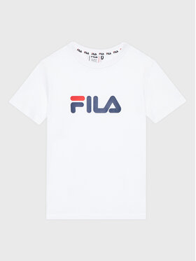 Fila Fila Тишърт Solberg FAT0109 Бял Regular Fit