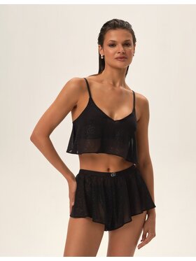 Esotiq Esotiq Piżama 42219 Czarny Regular Fit