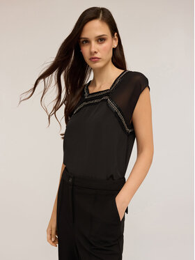 Motivi Motivi Top D763Q000492N033 Nero Regular Fit