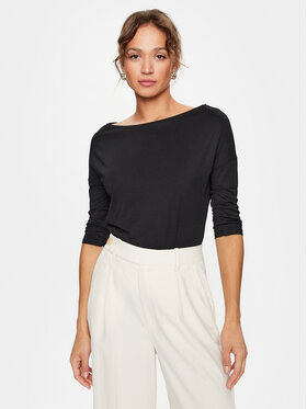 Sisley Sisley Блуза 3QU4L12EE Черен Regular Fit