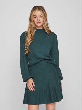 Vila Vila Pulover 14084179 Zelena Regular Fit