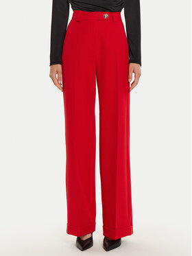 Maryley Maryley Kalhoty z materiálu 24IB563/43MA Červená Regular Fit
