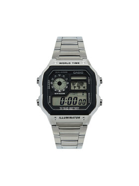 Casio Casio Zegarek AE-1200WHD-1AVEF Srebrny