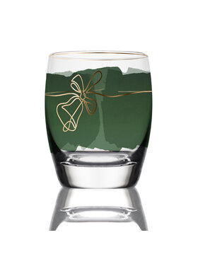 VOLA VOLA Świecznik świecznik szkl. Tealight h=10cm Christmas Zielony