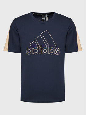 adidas adidas T-shirt Future Icons Embroidered Badge Of Sport HK2168 Blu scuro Regular Fit