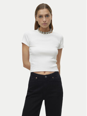 Vero Moda Vero Moda Póló Chloe 10306894 Fehér Tight Fit