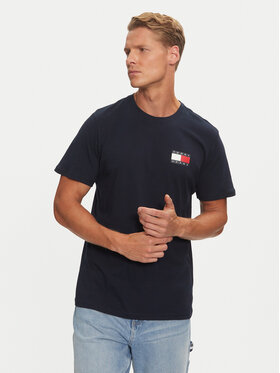 Tommy Jeans Tommy Jeans T-Shirt Essential Flag DM0DM20740 Σκούρο μπλε Slim Fit