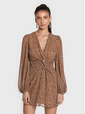 Blugirl Blumarine Blugirl Blumarine Vsakodnevna obleka RF2178-T3219 Rjava Regular Fit