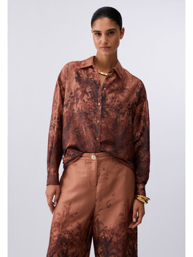Liu Jo Liu Jo Koszula CA6336TS01AP9655 Brązowy Loose Fit