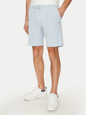 Tommy Hilfiger Tommy Hilfiger Bavlnené šortky Essential Terry Sweatshort MW0MW37240 Modrá Regular Fit