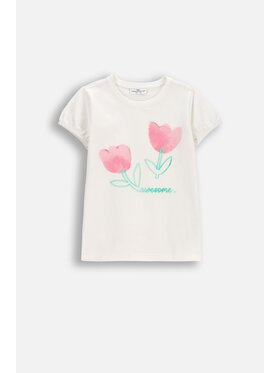 Coccodrillo Coccodrillo T-Shirt WC6143203TGK-003 Kremowy Regular Fit