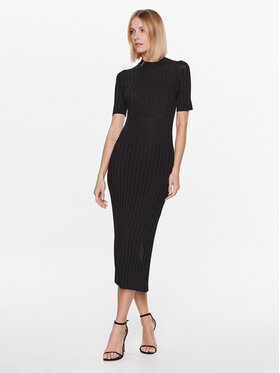 Trussardi Trussardi Плетена рокля 56D00707 Черен Regular Fit