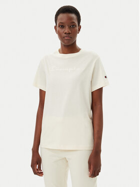 Champion Champion Футболка 117650 Écru Slim Fit